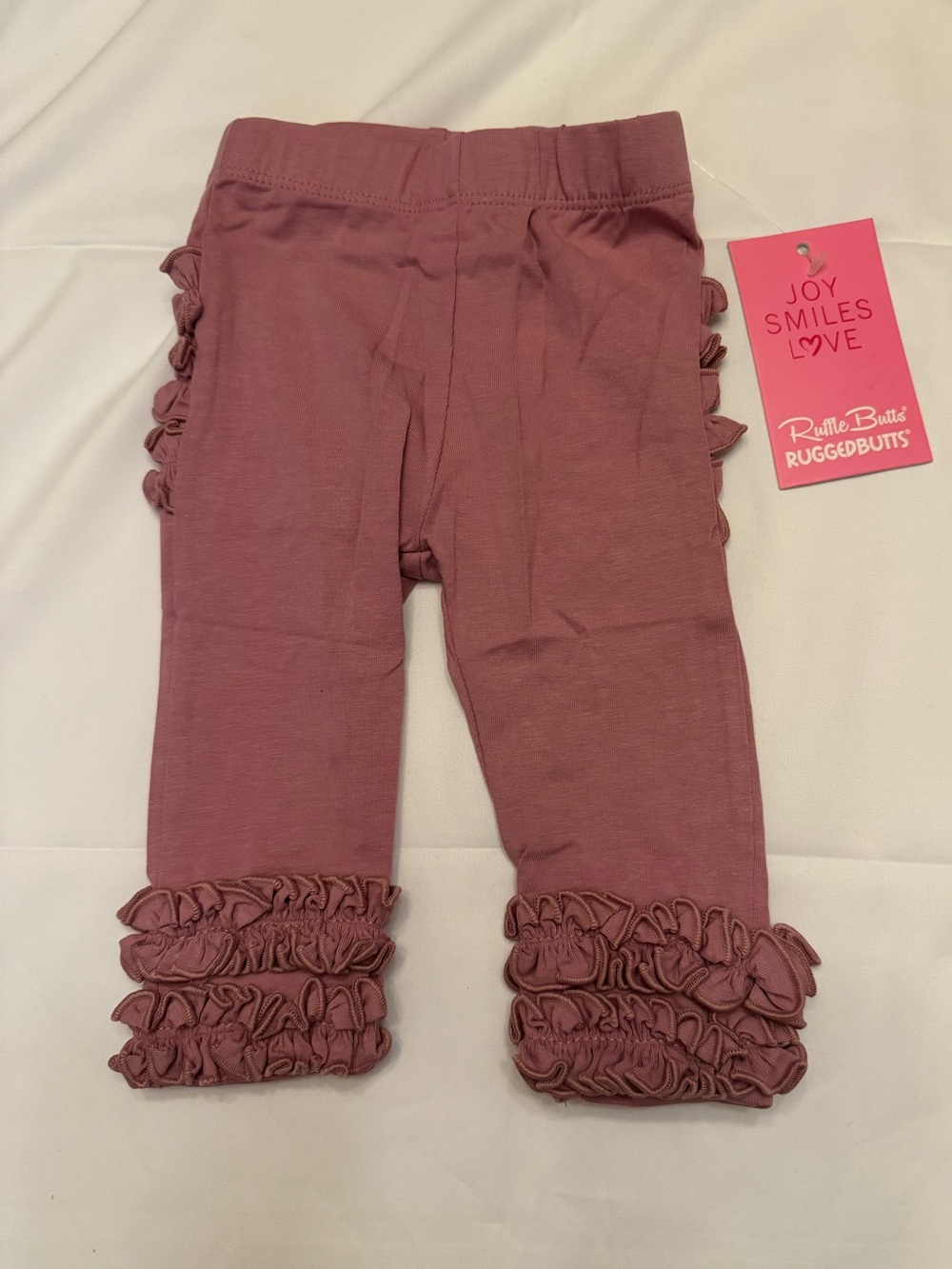 RuffleButts Baby Leggings in Mauve NWT